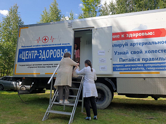 Малышевцы и рефтинцы прошли комплексное медицинское обследование в автопоезде здоровья